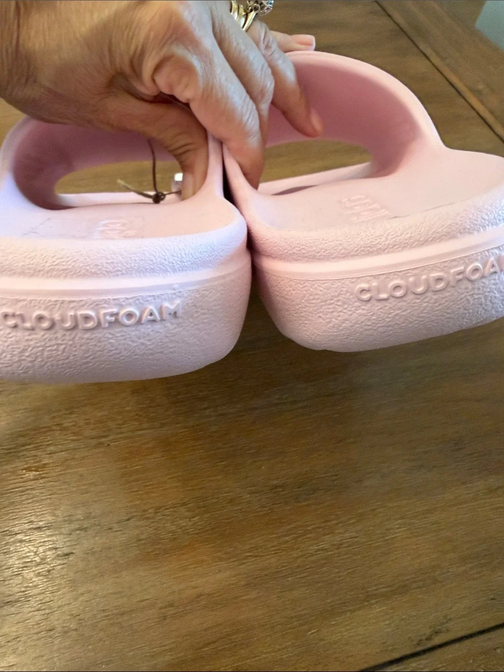 adidas Women’s Pastel Pink Slide Sandals
